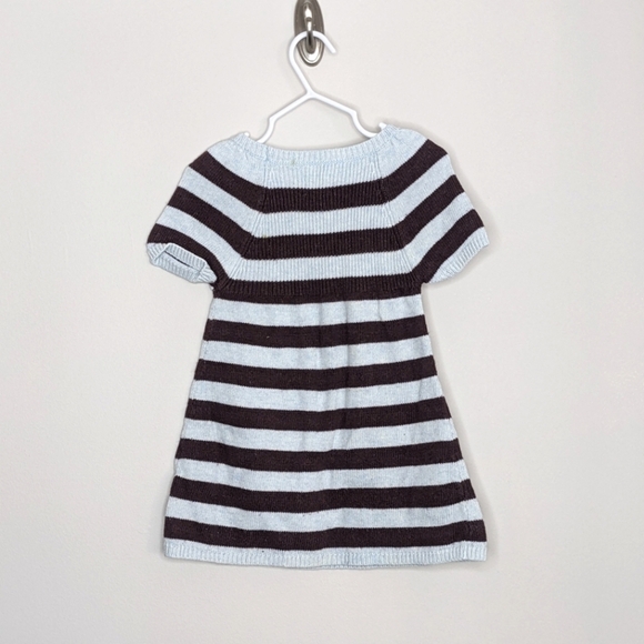 Mini Boden Stripe Sweater Tunic Dress 3/4 - Picture 2 of 7